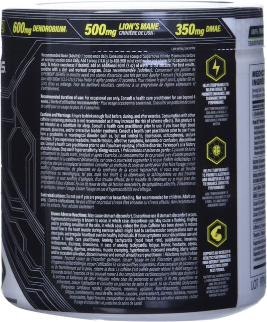 Nutrabolics Supernova Infinite Juicy Grape pre-workout 20 serv, 292 gram