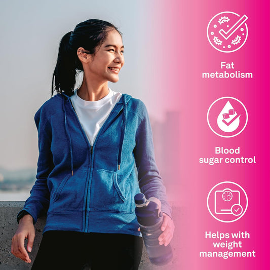 Organika 加拿大制造 Metaboost - 胶原蛋白、左旋肉碱和藤黄果 - 促进脂肪代谢、帮助控制体重、支持身体活动 - 120 粒胶囊