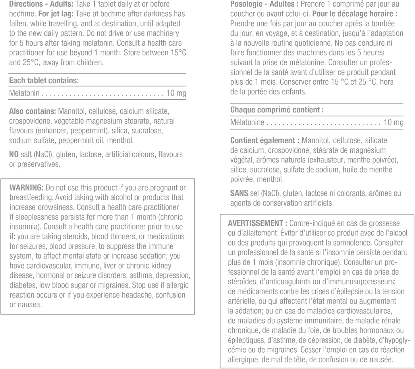 Jamieson 褪黑素 10 毫克強效薄荷口味速溶片，160 片