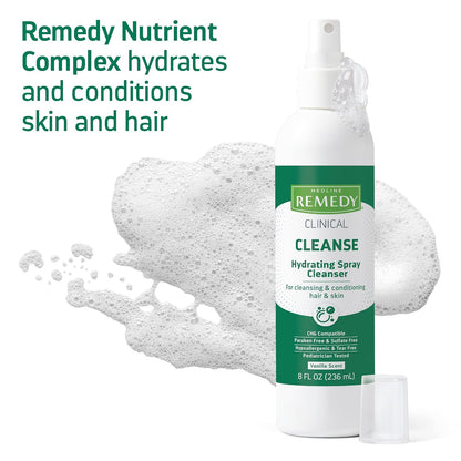Medline Remedy MSC092208 Phytoplex No-Rinse Hydrating Spray Cleanser, 8-Ounce (Pack of 12)