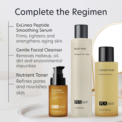 PCA Skin ExLinea Peptide Smoothing Serum, Targeted Neuropeptide Spot Treatment to Firm Aging Skin, 1 fluid ounce