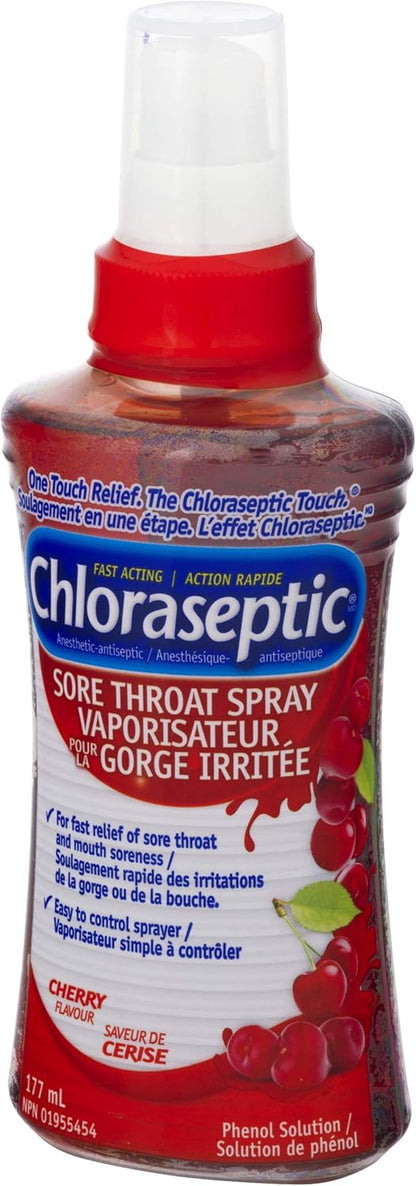Chloraseptic 速效咽喉痛喷雾，樱桃味，177毫升