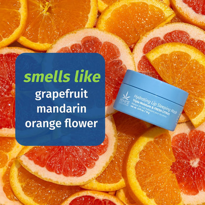 Hempz Hydrating Lip Sleeping Mask - Triple Moisture Fresh Citrus (.70 Oz.) | Overnight Hydrating Lip Balm for Dry Lips, Lip Repair, Chapped Lip Treatment & Nourishment for Women