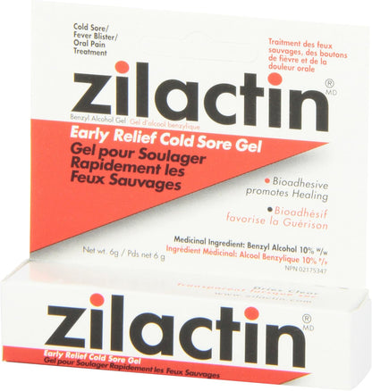 Zilactin Zilactin E 緩解唇皰疹凝膠 6g