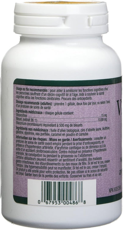 Prairie Naturals 长春西汀蓝莓软胶囊 - 120 粒