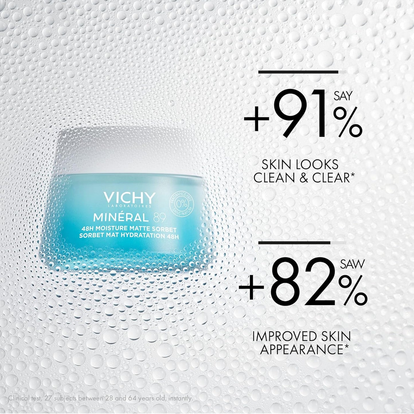 薇姿保湿面霜，矿物 89 哑光冰糕无香凝胶和透明质酸面部精华套装，适合中性至油性、敏感性肌肤，皮肤科医生推荐