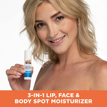 Palmer's 可可脂配方保湿旋转棒，含维生素 E，可用作沙滩包润唇膏，可用作面部和身体保湿棒，非常适合治疗皮肤干燥，14 克