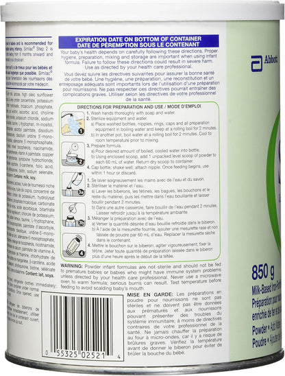 Similac 第二階段強化鈣嬰兒配方奶粉，850 克，6-24 個月