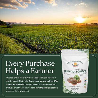 有机三果粉 200g/NPN 80090904/ Amalaki - 余甘子 Bibhitaki - Terminalia Bellirica Haritaki - Terminalia Chebula