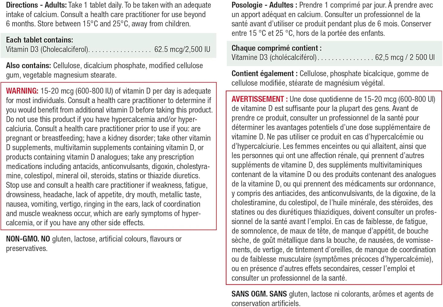 Jamieson Laboratories 鋅 50 毫克，100 片（1 包）和維生素 D 2500IU 全新 180 片