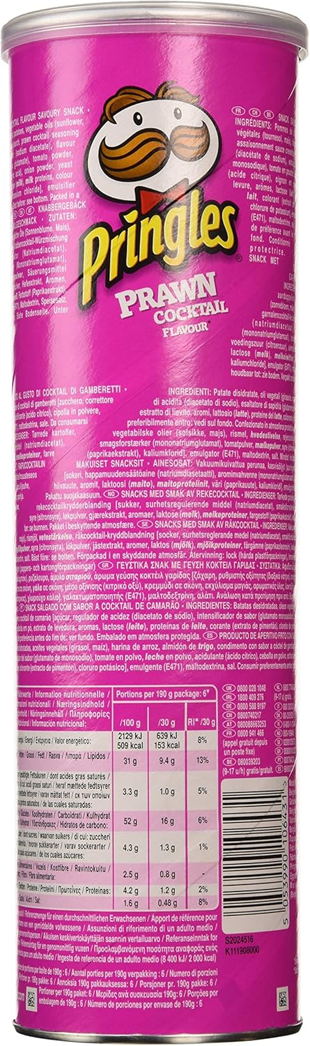 品客薯片 - 鲜虾鸡尾酒 (190克)