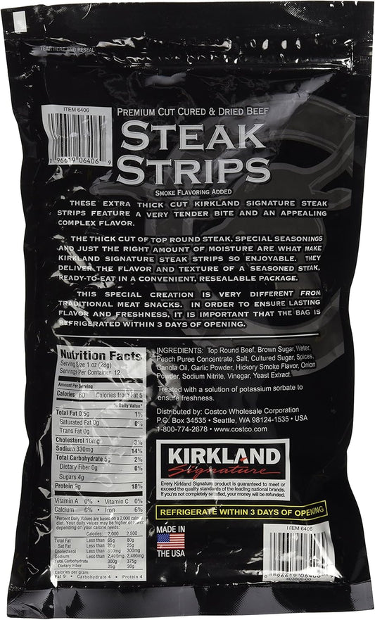 Kirkland Signature 优质牛排肉干 12 盎司（2PAK）