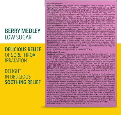Ricola Berry Medley Throat Drops, 18 Count Box, Delicious Throat Relief & Care, Oral Anesthetic, Naturally Flavored