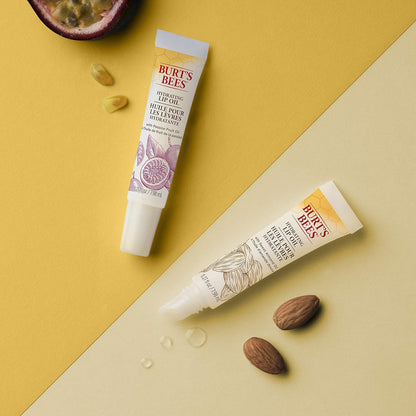 Burt's Bees 100% 天然保湿唇油，即时补水 - 甜杏仁油注入，1 包