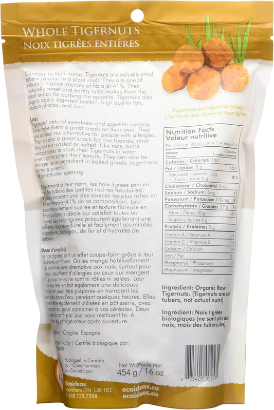 Ecoideas 有机整粒虎坚果 454 克