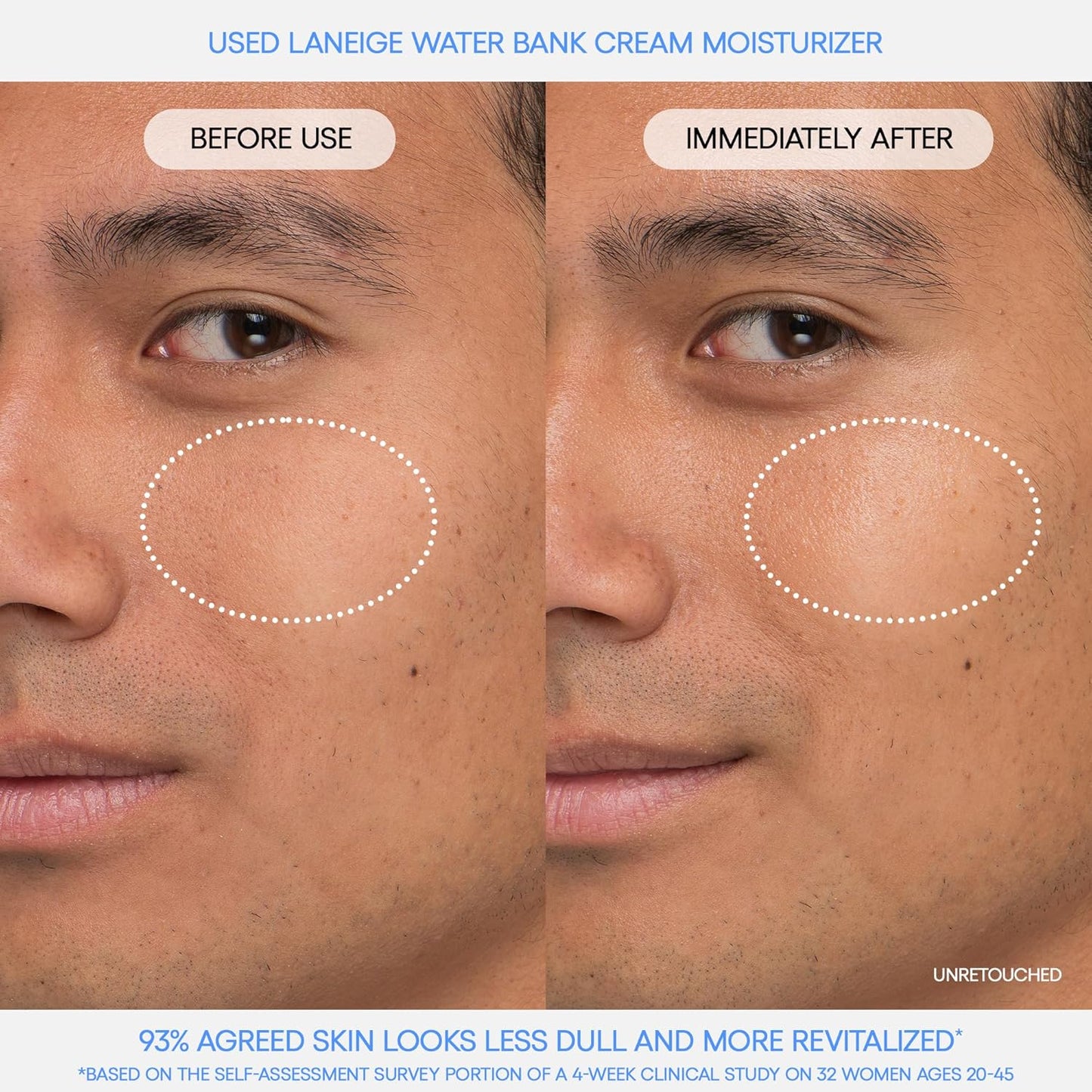 LANEIGE Water Bank Blue Hyaluronic Cream Moisturizer: Hydrating Korean Face Cream with Squalane & Ceramide for Skin Barrier Support, Dermatologist-Tested