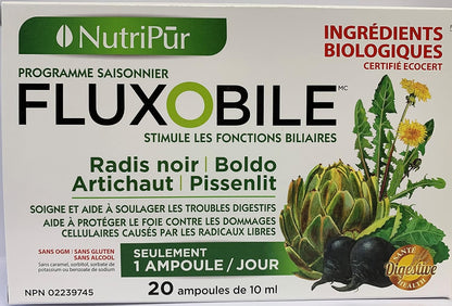 Nutripur Duo Flux O Bile 有机肝脏净化胶囊，20天