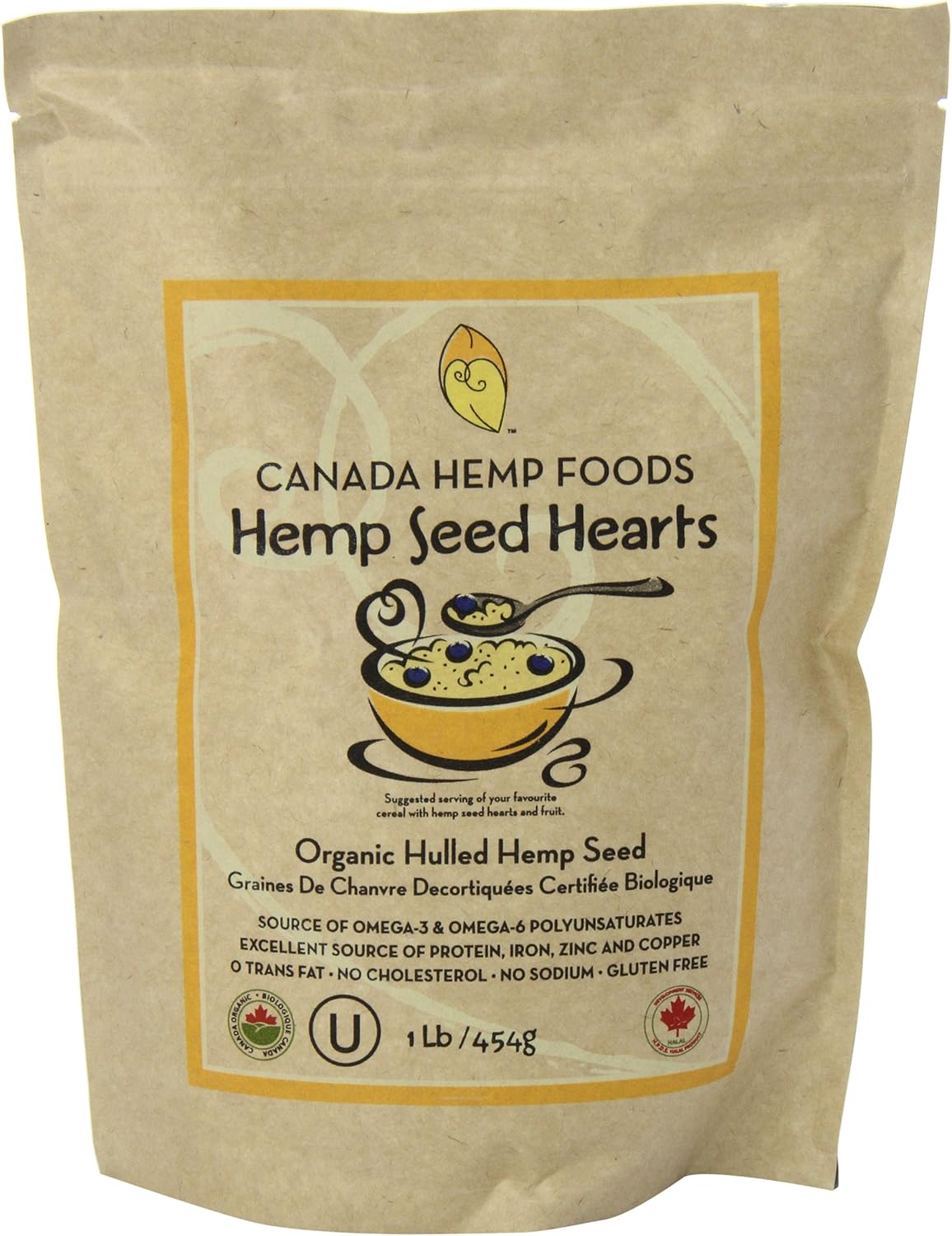 加拿大大麻食品有机大麻籽，454克