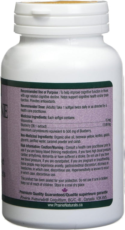 Prairie Naturals 长春西汀蓝莓软胶囊 - 120 粒