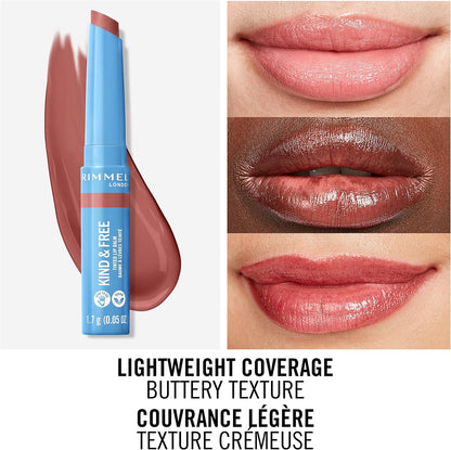Rimmel London - Kind & Free Tinted Lip Balm, Hydrating, Lightweight, Vegan Formula - Apricot Beauty - 002