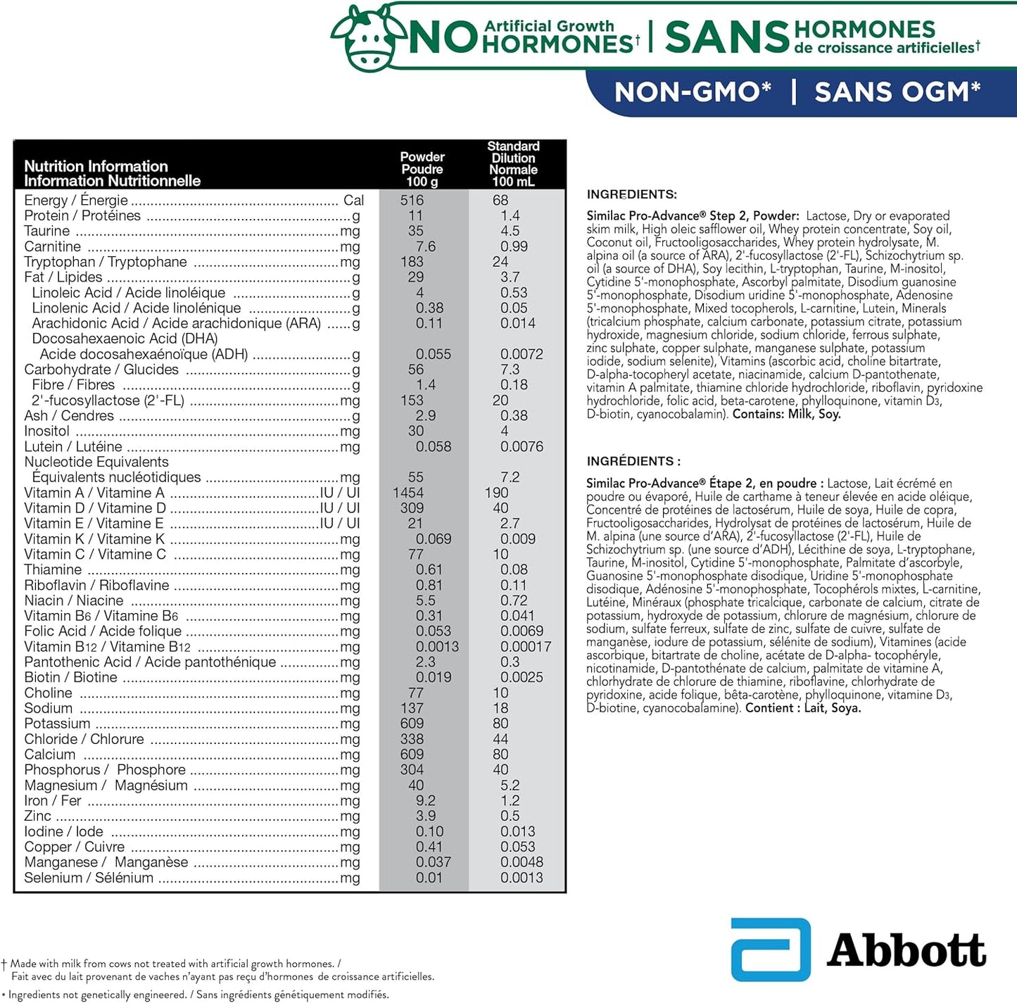 Similac Pro-Advance Step 2, Baby Formula, Our Closest Formula to Breast Milk with 2’-FL, Easy To Digest, 6-24 Months, Powder, 859 g