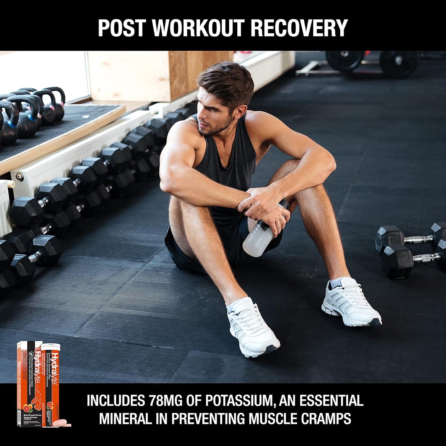 Hydralyte 电解质片 | 血橙味电解质 | 锻炼前和锻炼后补水解决方案，可提高性能并最大程度地恢复 | （每份 2 片，40 片）