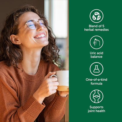 Organika Goutrin-痛风缓解配方，降低尿酸，利尿，120粒素食胶囊