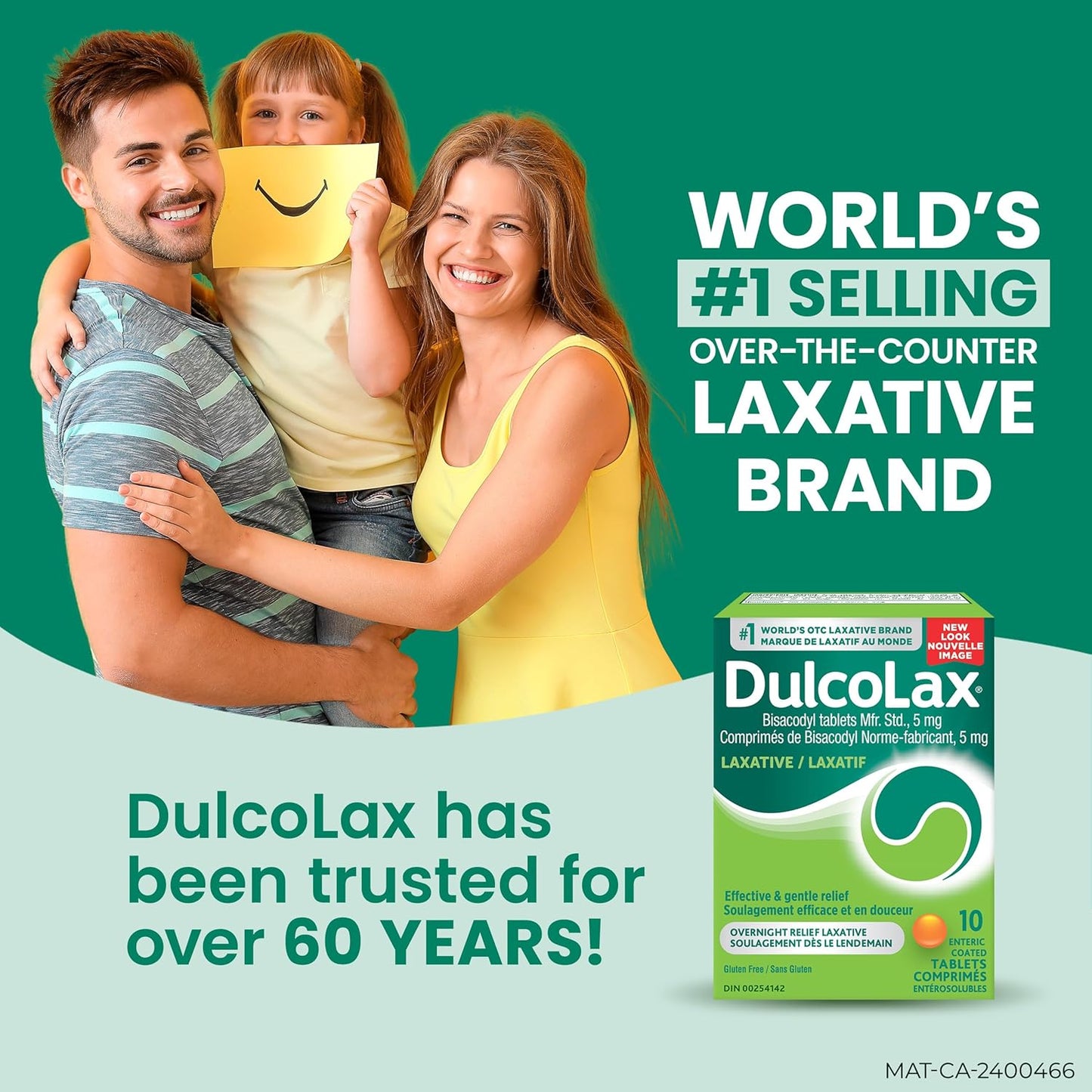 Dulcolax 比沙可啶片，5 毫克刺激性泻药，用于缓解偶尔便秘，适用于成人、6 岁以上儿童和哺乳期妇女的泻药和便秘缓解，10 片