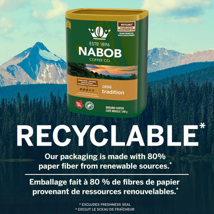 Nabob 中度烘焙 1896 傳統研磨咖啡，340 克罐裝