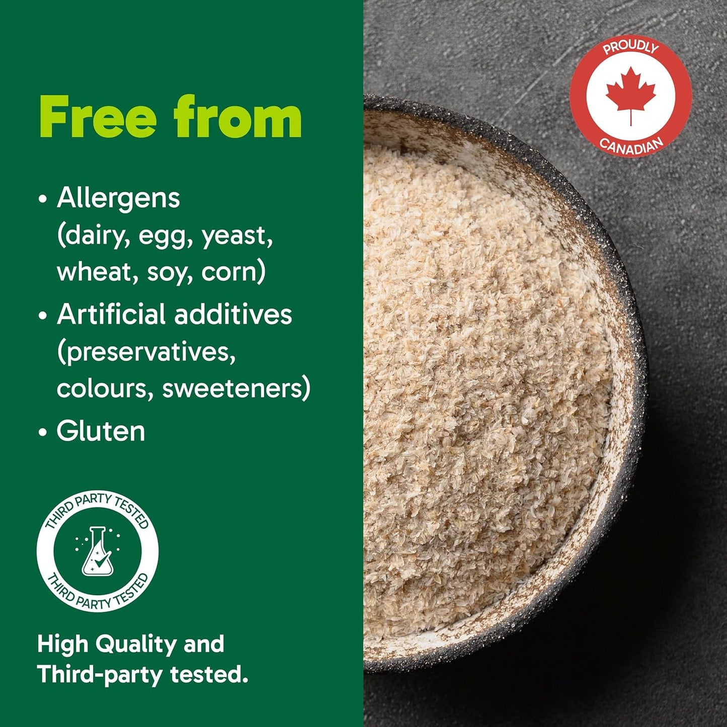 Organika 洋车前子壳 - 优质纤维来源，有助于消化和缓解便秘 - 454 克