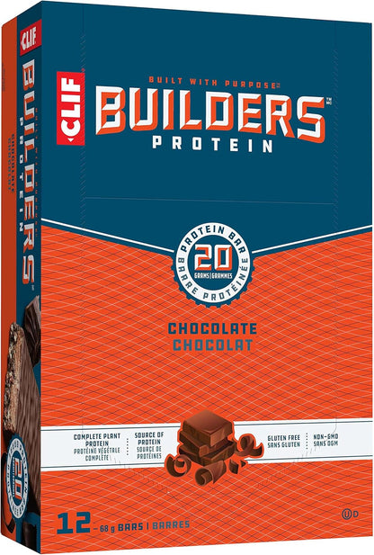 CLIF BUILDERS - Protein Bars - Chocolate Mint & CLIF BUILDERS - Protein Bars - Chocolate & CLIF BUILDERS - Protein Bars - Chocolate Peanut Butter