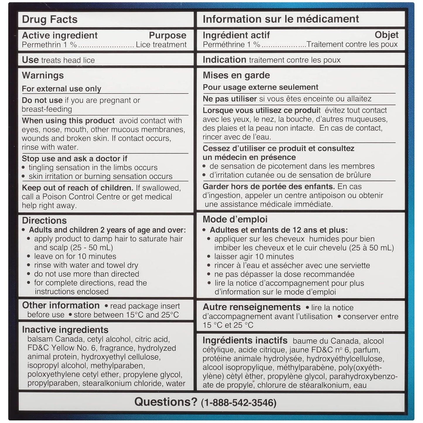 Nix 多包装乳霜冲洗液（含除虱梳）- 112 克 - 有效治疗头虱