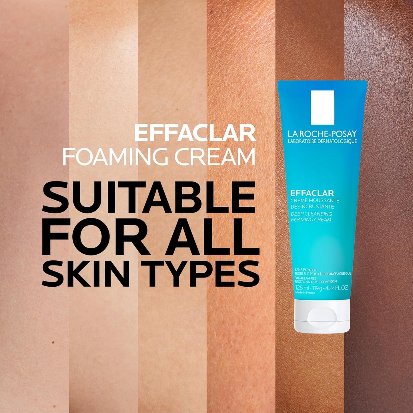 La Roche-Posay Effaclar Face Toner, Foaming Cream Cleanser & Face Mask. For Oily or Acne Prone Skin, Reduces the look of Pores, Dermatologist Recommended
