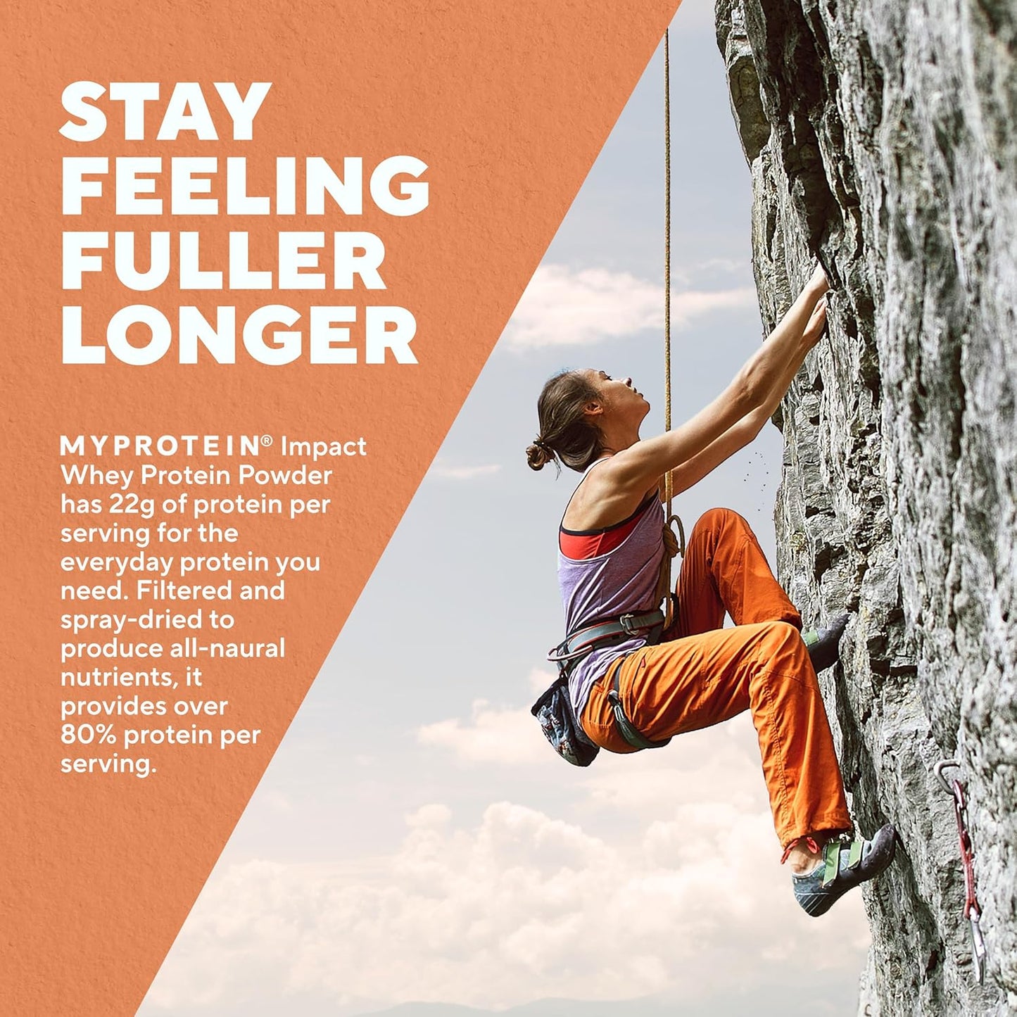 Myprotein Impact 乳清蛋白混合物，無味，2.2 磅（40 份），2.2 磅（1 包）