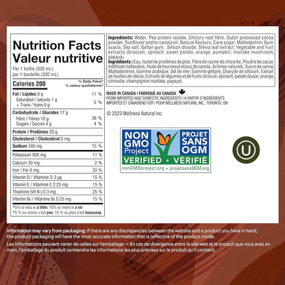 Simply Protein Ready-To-Drink Chocolate Plant Protein Shake, 330mL Bottle, Pack of 4, High Protein & Dark Chocolate Almond Protein Bars, Gluten Free, Vegan, High Protein Snacks, 4 Count