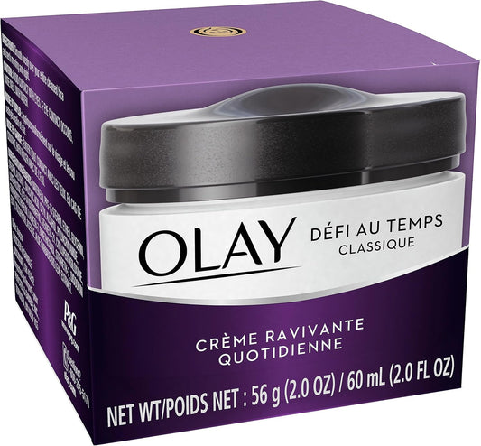 Olay Age Defying Classic Daily Renewal Cream, Face Moisturizer, 60 mL
