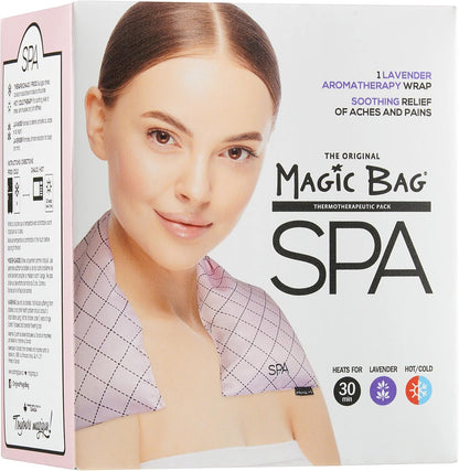 魔法袋薰衣草延长香薰包裹 - 放松舒缓舒适，用途广泛，薰衣草香气，水疗时尚设计，可重复使用以缓解压力，可放入微波炉/冰箱