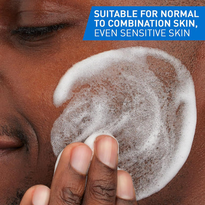 CeraVe Balancing Air Foam Cleanser, Gentle Facial Cleanser For Normal to Combination Skin With 3 Ceramides and Glycolysine™, 8HR Oil Control & 24HR Hydration, Lightweight Air-Foam Texture, 237ml