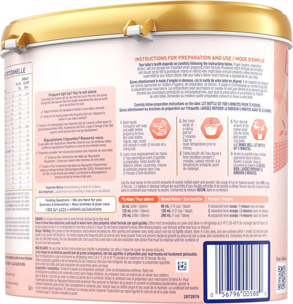 Enfamil A+ for frequent Spit Up, Baby Formula, Powder Tub, 629g