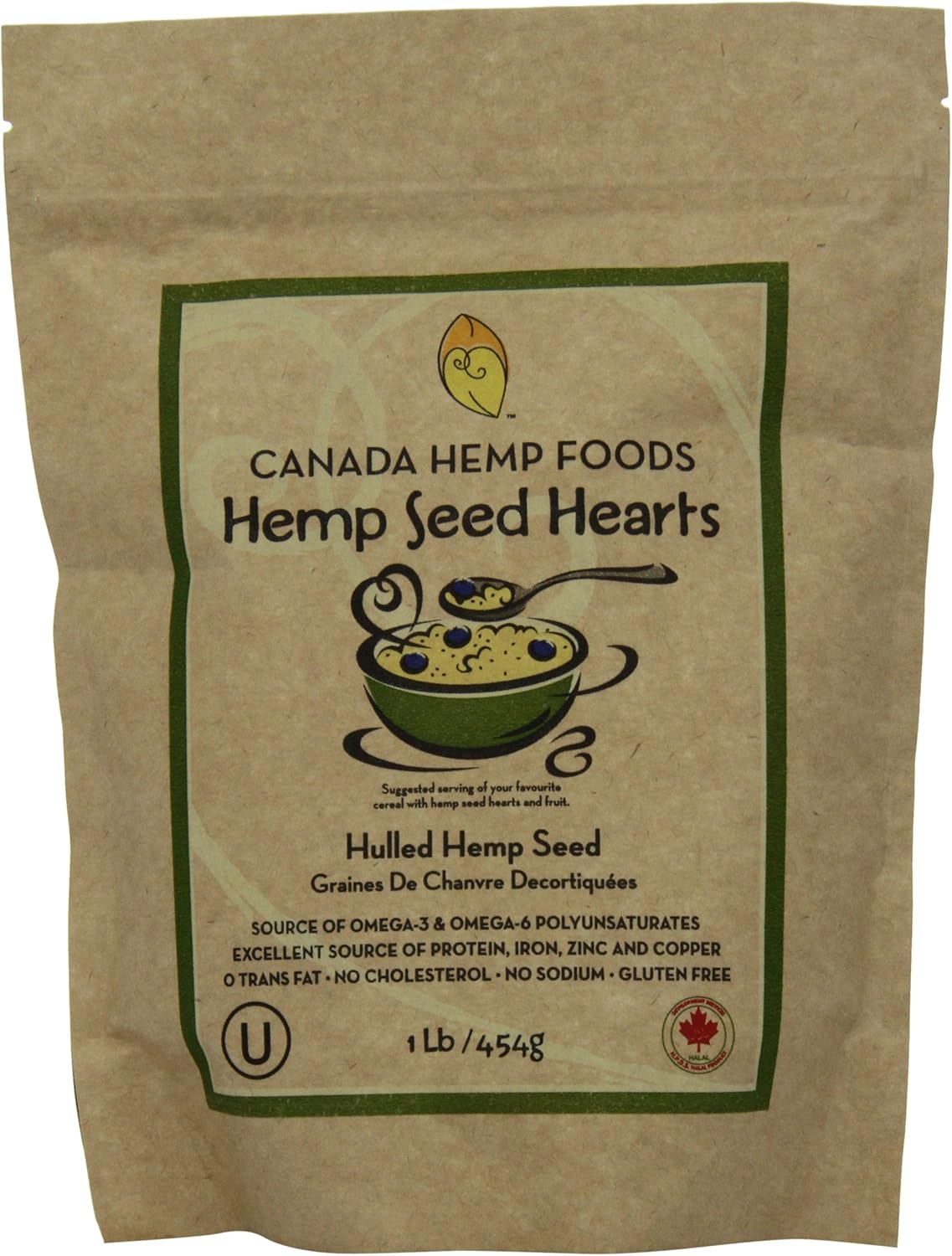 加拿大大麻食品天然大麻籽，454克