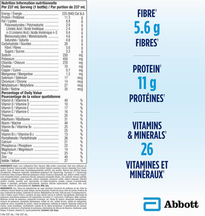 Glucerna Nutritional Drink, Meal Replacement Shakes, Complete, Balanced Nutrition For People With Diabetes, Chocolate, 6 x 237-mL Bottles