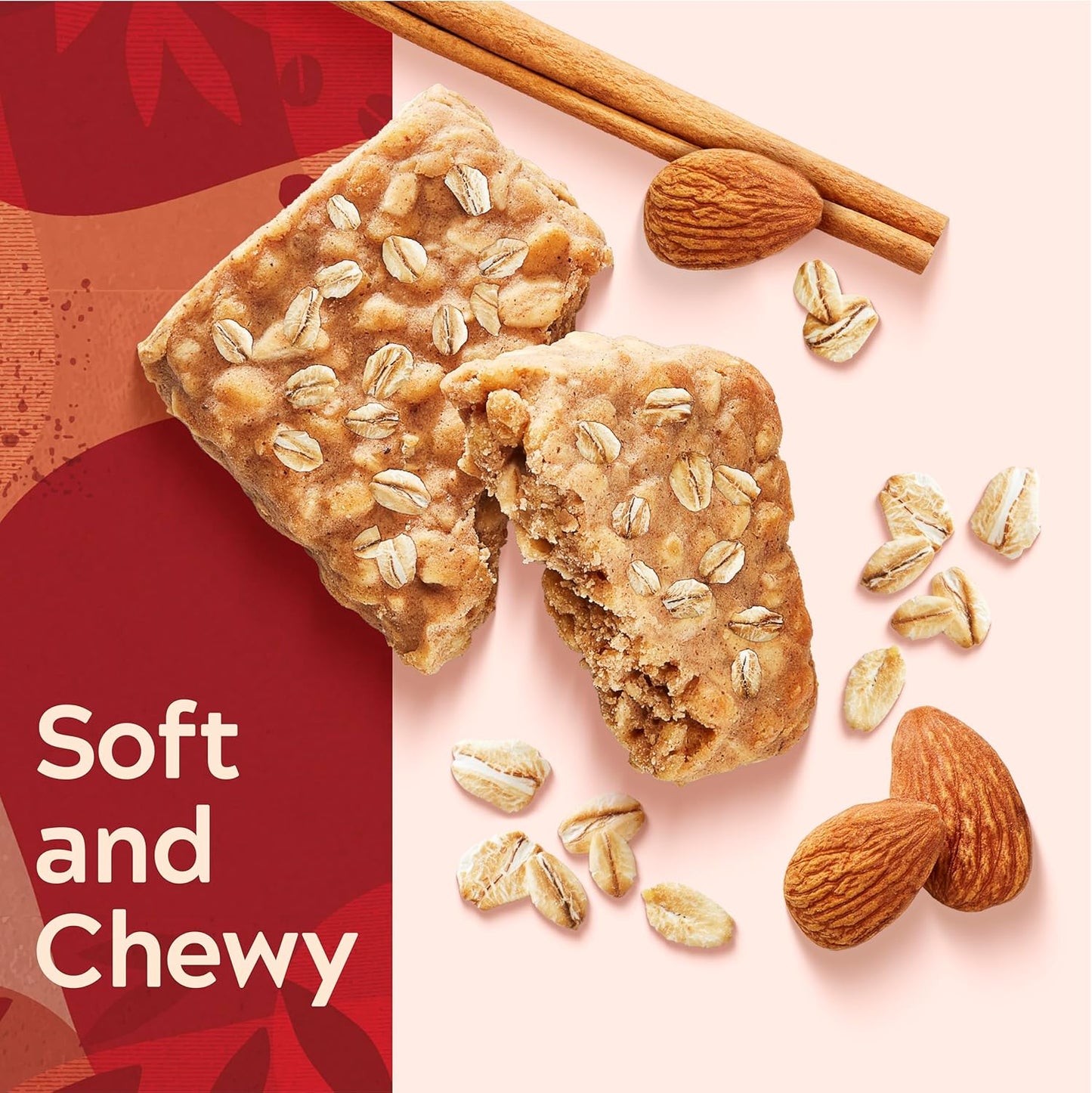 Simply Protein - 肉桂杏仁烤燕麦棒，4 条 - 植物蛋白棒 - 早餐棒 - 柔软耐嚼 - 10 克蛋白质、3 克糖、5 克纤维、190 卡路里 - 纯素、无麸质、非转基因、犹太洁食