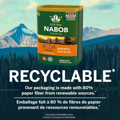 Nabob 深烘焙苏门答腊混合咖啡，340克罐装