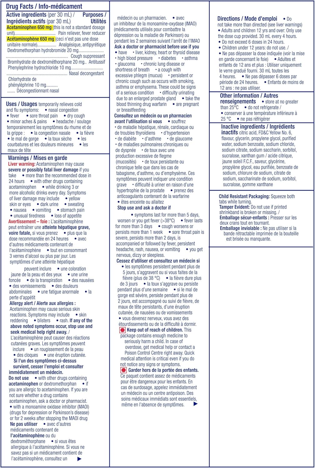 Vicks DayQuil 感冒和流感藥，止咳藥，鼻塞緩解劑，止痛藥，退燒藥，不引起困倦配方，354 毫升