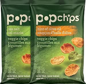 Popchips Veggie Variety Chips Pack, 12 Count