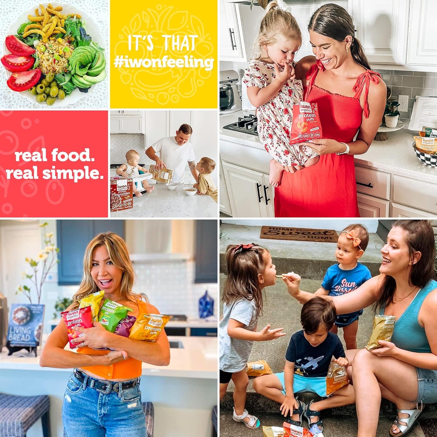 IWON Organics 韩式烧烤蛋白棒，8 支