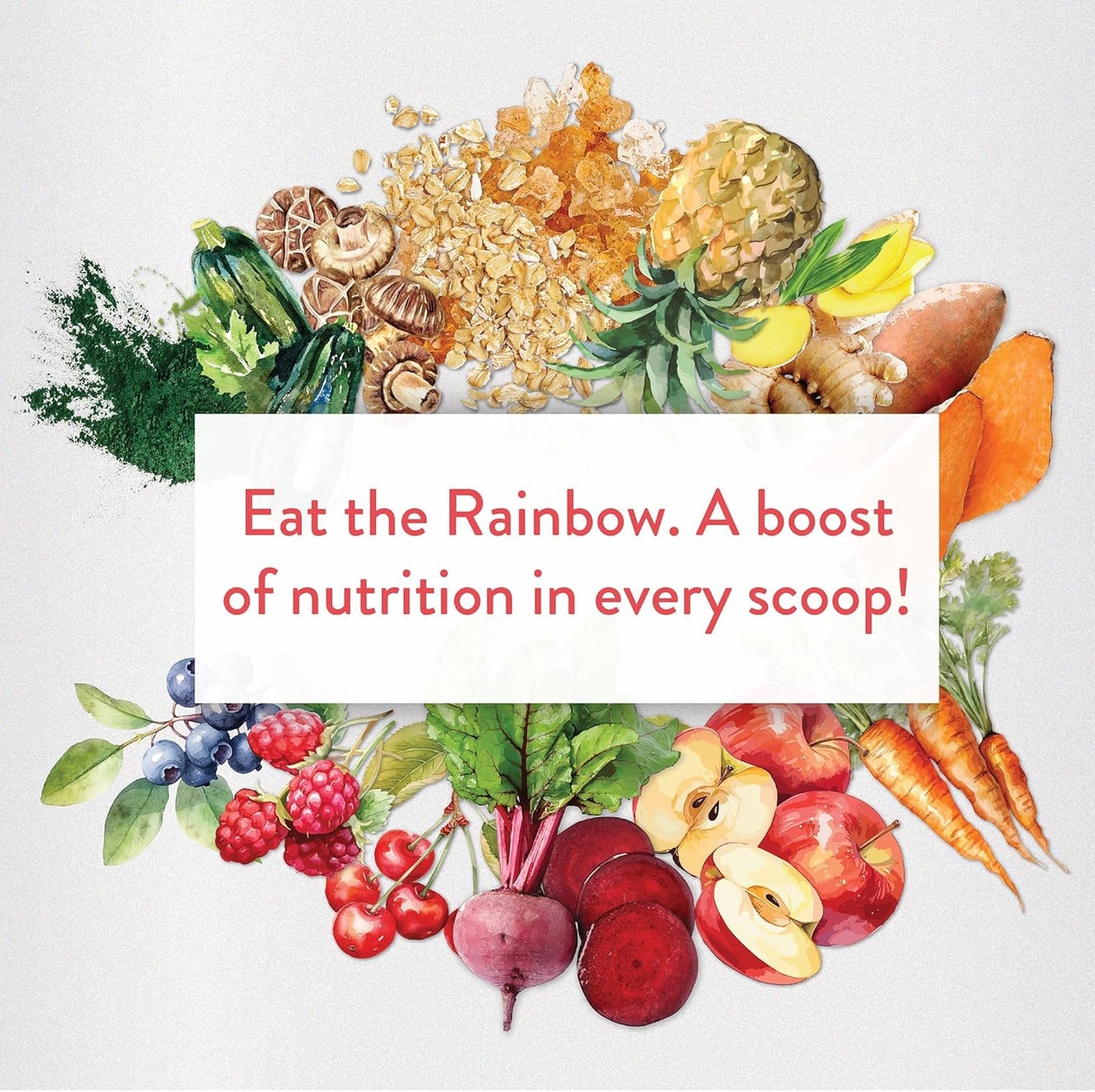 Genuine Health High Fibre Gut Superfood – Organic Fruit & Vegetables Powder, Natural Fibre Supplement - Vegan, Gluten-Free, USDA Organic, Non-GMO – Summer Berry, 21 Servings