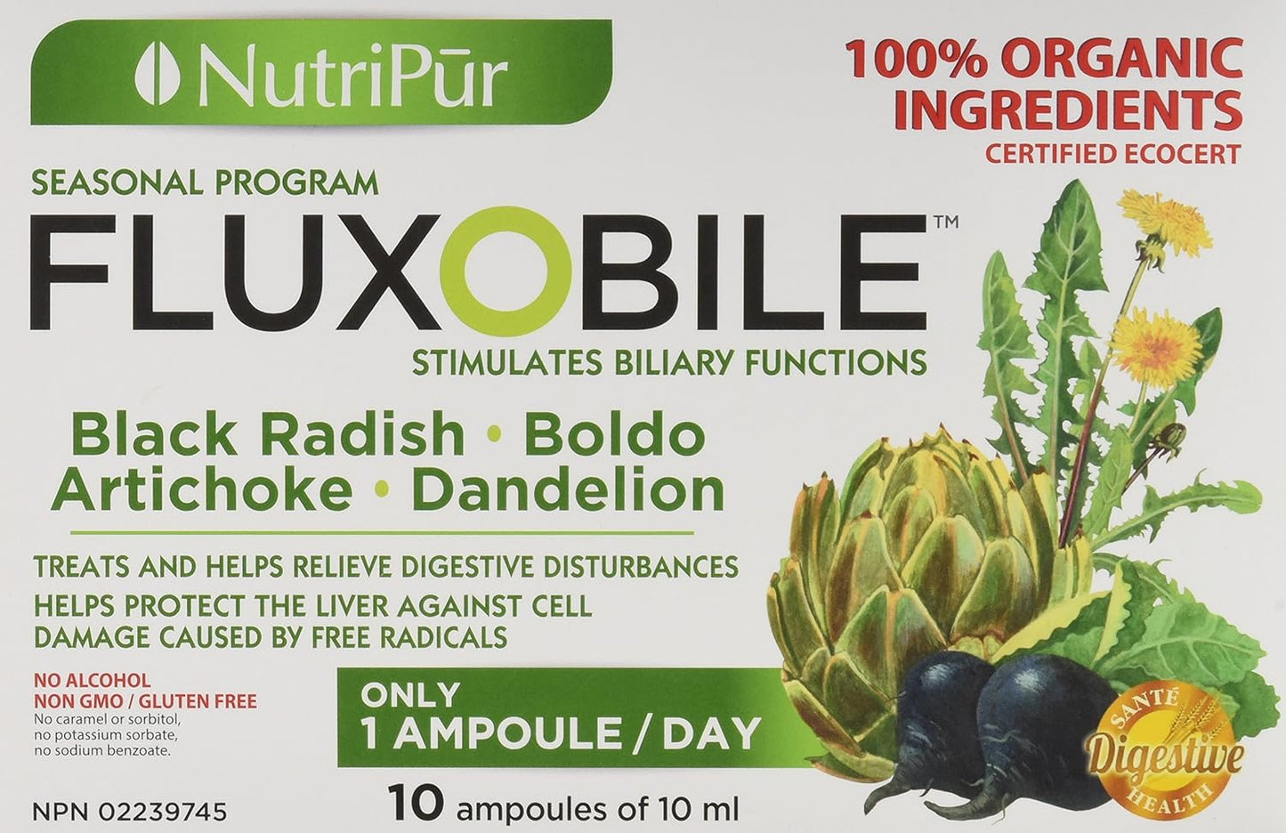 Nutripur Flux O Bile 有机肝脏净化胶囊，10天