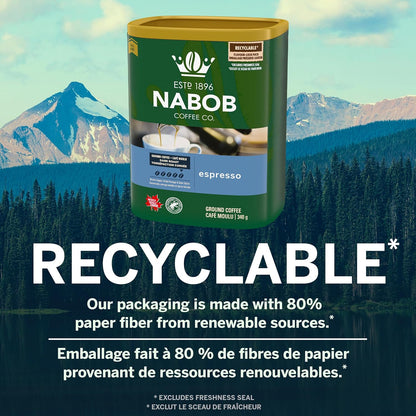 Nabob 深烘焙浓缩咖啡粉，340克罐装