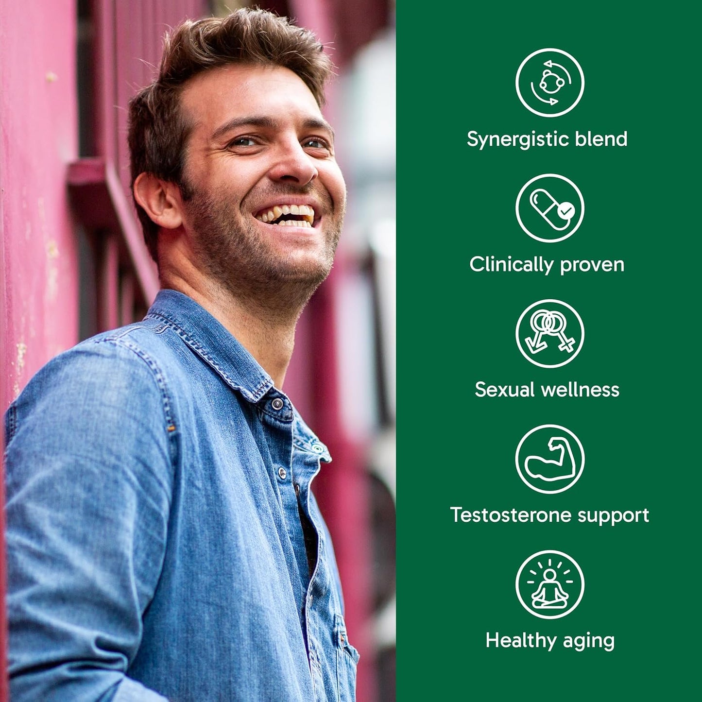 Organika 加拿大制造东革阿里 400 毫克 - 含玛卡、蒺藜和黑胡椒 - 增强男性阳刚之气 - 强效多成分混合物 - 60 粒胶囊